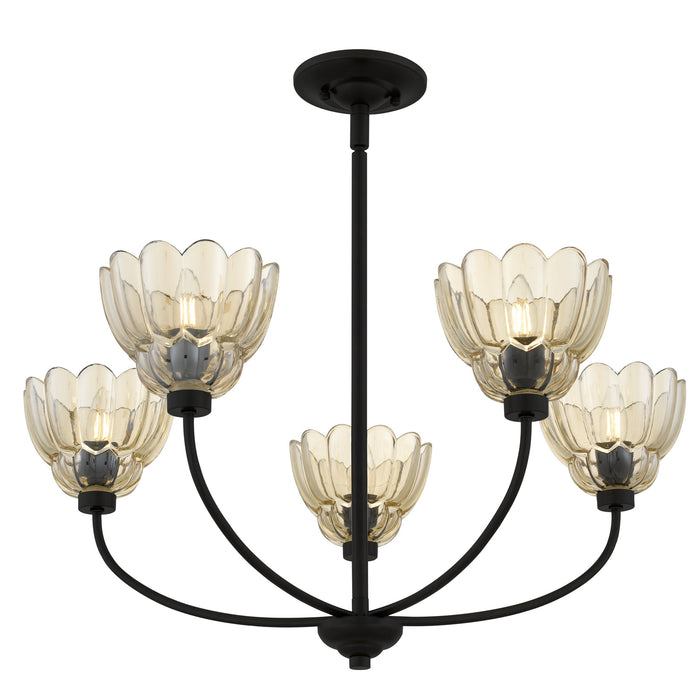 Myhouse Lighting Quoizel - WHP5028MC - Five Light Chandelier - Whitecap - Mottled Cocoa