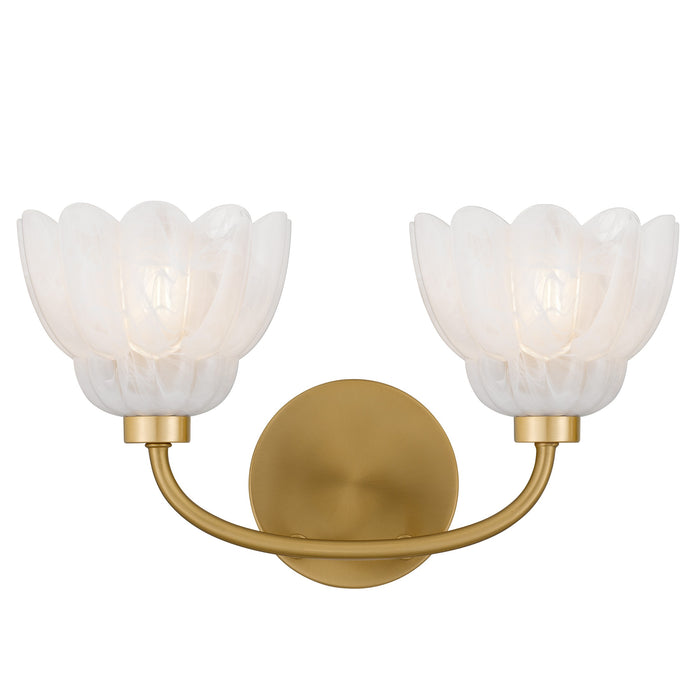 Myhouse Lighting Quoizel - WHP8615BRG - Two Light Vanity - Whitecap - Brushed Gold