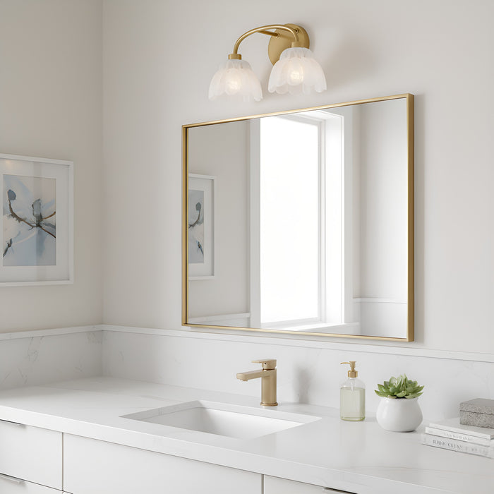 Myhouse Lighting Quoizel - WHP8615BRG - Two Light Vanity - Whitecap - Brushed Gold
