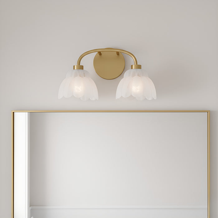 Myhouse Lighting Quoizel - WHP8615BRG - Two Light Vanity - Whitecap - Brushed Gold