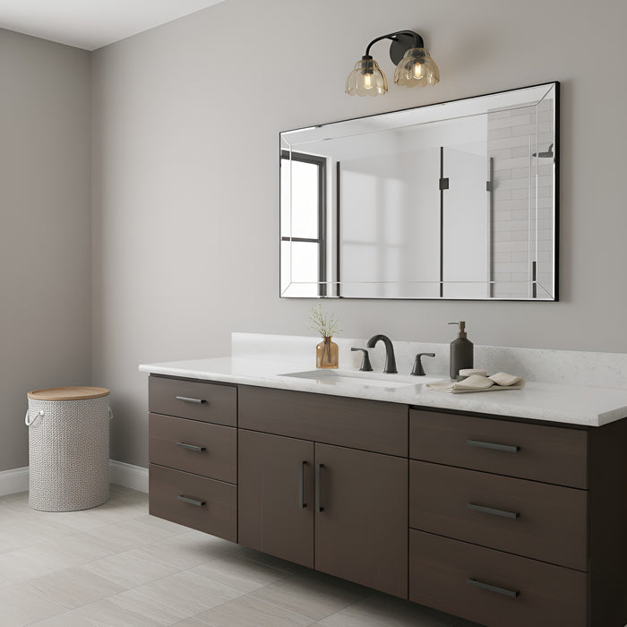 Myhouse Lighting Quoizel - WHP8615MC - Two Light Vanity - Whitecap - Mottled Cocoa