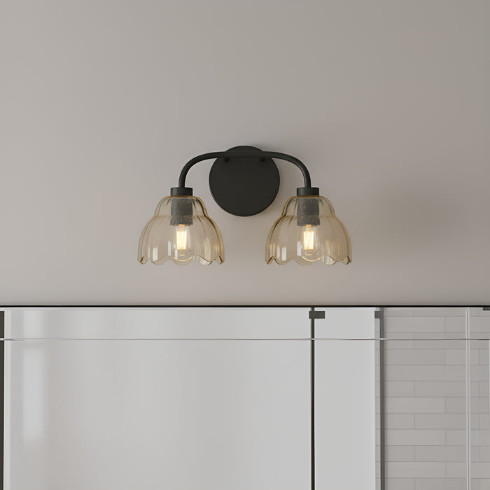 Myhouse Lighting Quoizel - WHP8615MC - Two Light Vanity - Whitecap - Mottled Cocoa