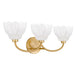 Myhouse Lighting Quoizel - WHP8623BRG - Three Light Vanity - Whitecap - Brushed Gold