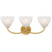 Myhouse Lighting Quoizel - WHP8623BRG - Three Light Vanity - Whitecap - Brushed Gold