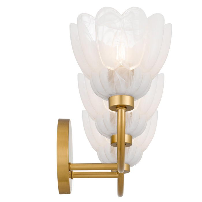 Myhouse Lighting Quoizel - WHP8623BRG - Three Light Vanity - Whitecap - Brushed Gold