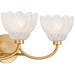 Myhouse Lighting Quoizel - WHP8623BRG - Three Light Vanity - Whitecap - Brushed Gold