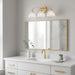 Myhouse Lighting Quoizel - WHP8623BRG - Three Light Vanity - Whitecap - Brushed Gold