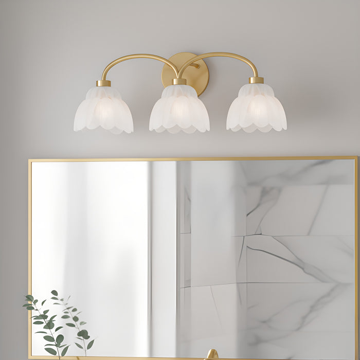 Myhouse Lighting Quoizel - WHP8623BRG - Three Light Vanity - Whitecap - Brushed Gold