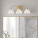 Myhouse Lighting Quoizel - WHP8623BRG - Three Light Vanity - Whitecap - Brushed Gold