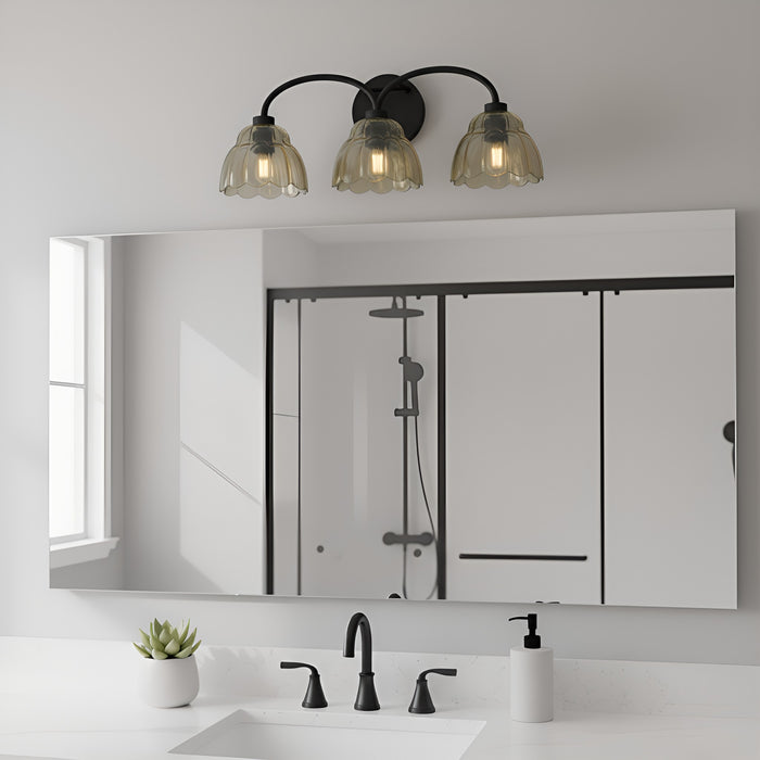 Myhouse Lighting Quoizel - WHP8623MC - Three Light Vanity - Whitecap - Mottled Cocoa