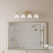Myhouse Lighting Quoizel - WHP8631BRG - Four Light Vanity - Whitecap - Brushed Gold