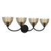 Myhouse Lighting Quoizel - WHP8631MC - Four Light Vanity - Whitecap - Mottled Cocoa