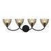 Myhouse Lighting Quoizel - WHP8631MC - Four Light Vanity - Whitecap - Mottled Cocoa