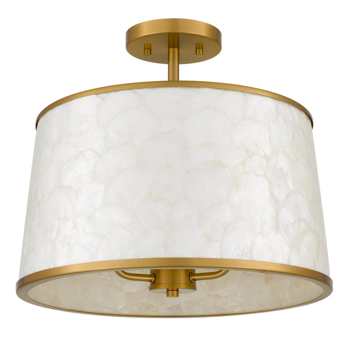 Myhouse Lighting Quoizel - WIND1716BRG - Three Light Semi-Flush Mount - Windley - Brushed Gold