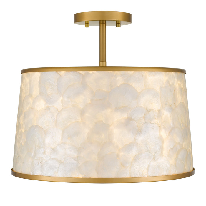 Myhouse Lighting Quoizel - WIND1716BRG - Three Light Semi-Flush Mount - Windley - Brushed Gold