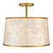 Myhouse Lighting Quoizel - WIND1716BRG - Three Light Semi-Flush Mount - Windley - Brushed Gold