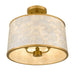 Myhouse Lighting Quoizel - WIND1716BRG - Three Light Semi-Flush Mount - Windley - Brushed Gold