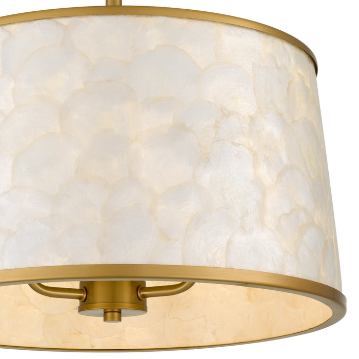 Myhouse Lighting Quoizel - WIND1716BRG - Three Light Semi-Flush Mount - Windley - Brushed Gold