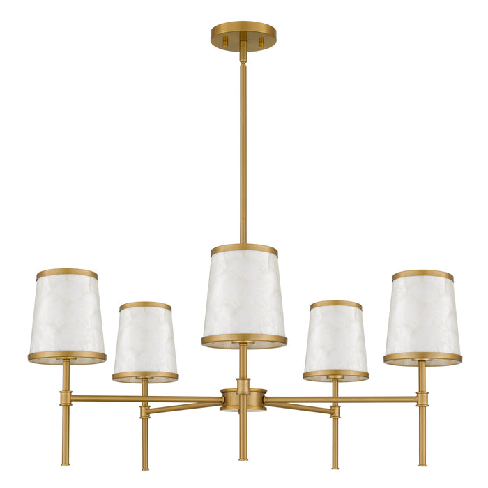 Myhouse Lighting Quoizel - WIND5032BRG - Five Light Chandelier - Windley - Brushed Gold