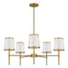 Myhouse Lighting Quoizel - WIND5032BRG - Five Light Chandelier - Windley - Brushed Gold