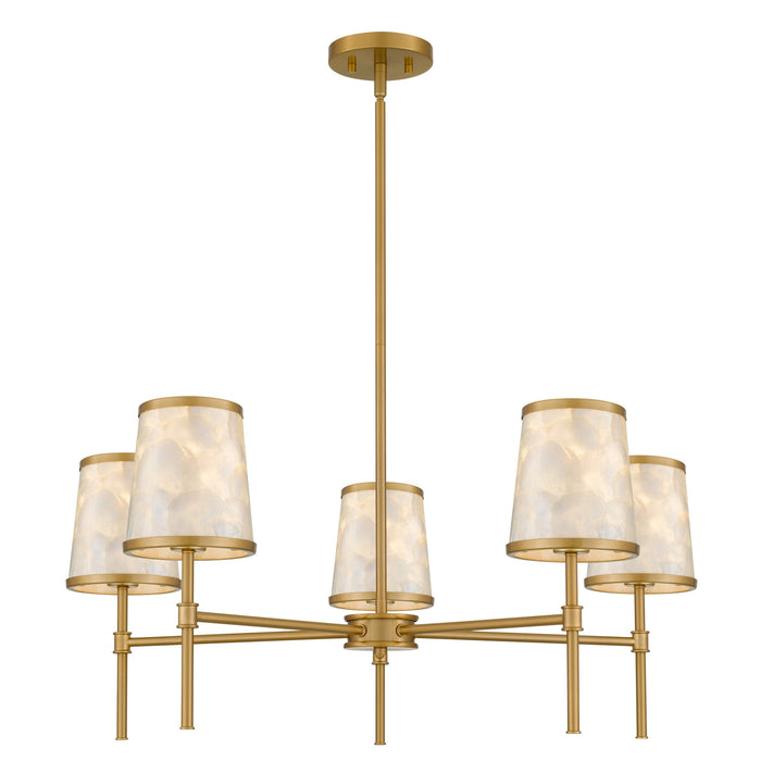 Myhouse Lighting Quoizel - WIND5032BRG - Five Light Chandelier - Windley - Brushed Gold