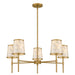 Myhouse Lighting Quoizel - WIND5032BRG - Five Light Chandelier - Windley - Brushed Gold