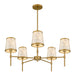 Myhouse Lighting Quoizel - WIND5032BRG - Five Light Chandelier - Windley - Brushed Gold