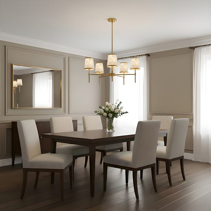Myhouse Lighting Quoizel - WIND5032BRG - Five Light Chandelier - Windley - Brushed Gold