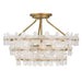 Myhouse Lighting Quoizel - WRIG1720BRG - Four Light Semi-Flush Mount - Wright - Brushed Gold