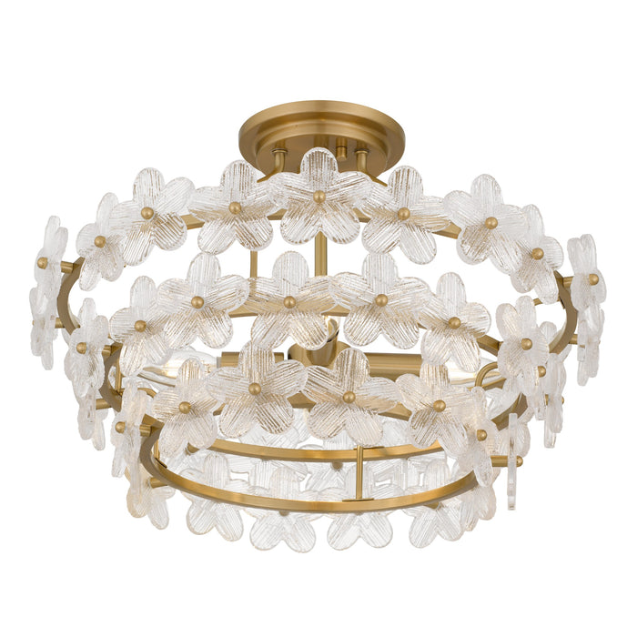 Myhouse Lighting Quoizel - WRIG1720BRG - Four Light Semi-Flush Mount - Wright - Brushed Gold
