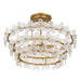 Myhouse Lighting Quoizel - WRIG1720BRG - Four Light Semi-Flush Mount - Wright - Brushed Gold