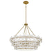 Myhouse Lighting Quoizel - WRIG2830BRG - Six Light Pendant - Wright - Brushed Gold