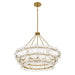 Myhouse Lighting Quoizel - WRIG2830BRG - Six Light Pendant - Wright - Brushed Gold