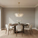 Myhouse Lighting Quoizel - WRIG2830BRG - Six Light Pendant - Wright - Brushed Gold