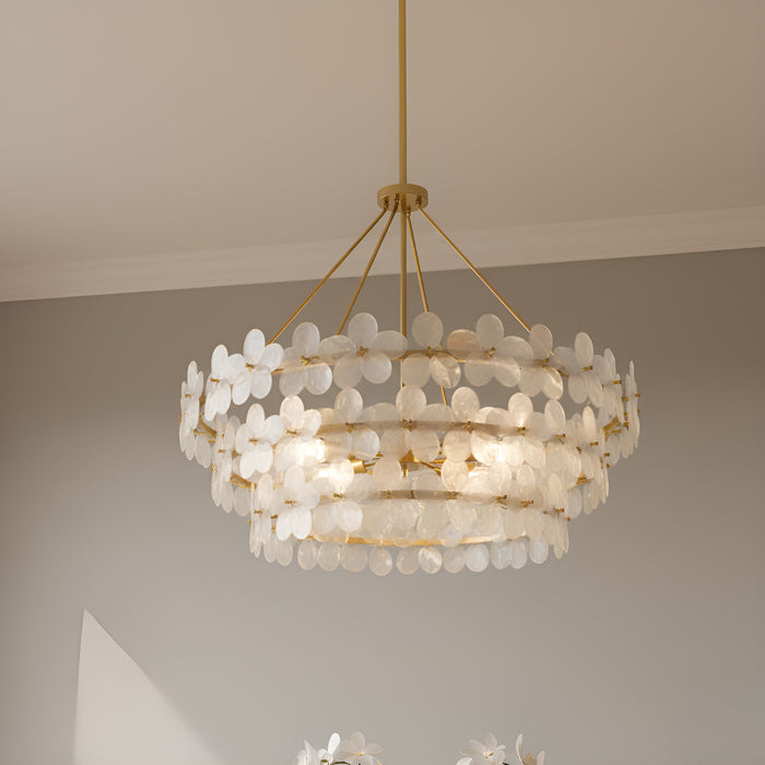 Myhouse Lighting Quoizel - WRIG2830BRG - Six Light Pendant - Wright - Brushed Gold