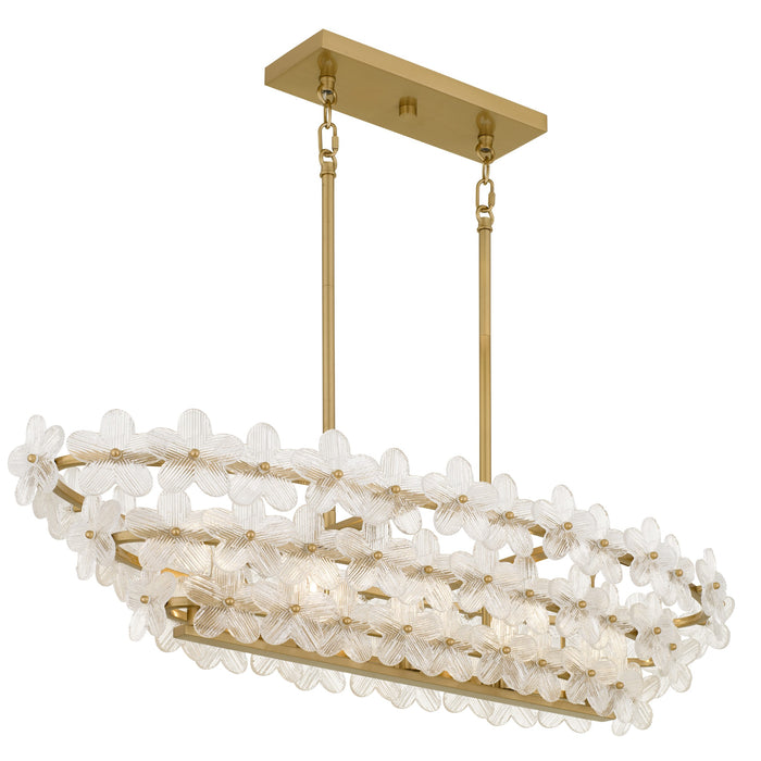 Myhouse Lighting Quoizel - WRIG542BRG - Five Light Island Pendant - Wright - Brushed Gold