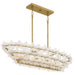 Myhouse Lighting Quoizel - WRIG542BRG - Five Light Island Pendant - Wright - Brushed Gold