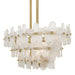 Myhouse Lighting Quoizel - WRIG542BRG - Five Light Island Pendant - Wright - Brushed Gold