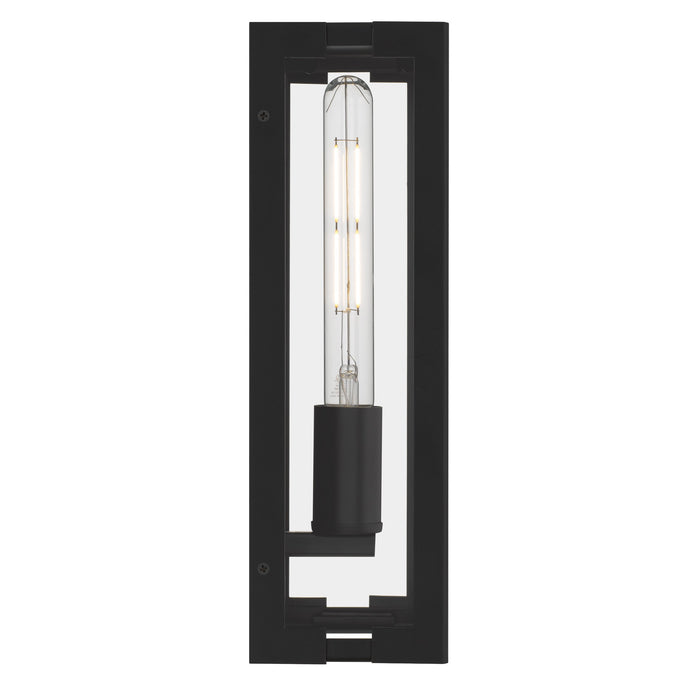 Myhouse Lighting Quoizel - YOUN8406MBK - One Light Outdoor Wall Lantern - Young - Matte Black