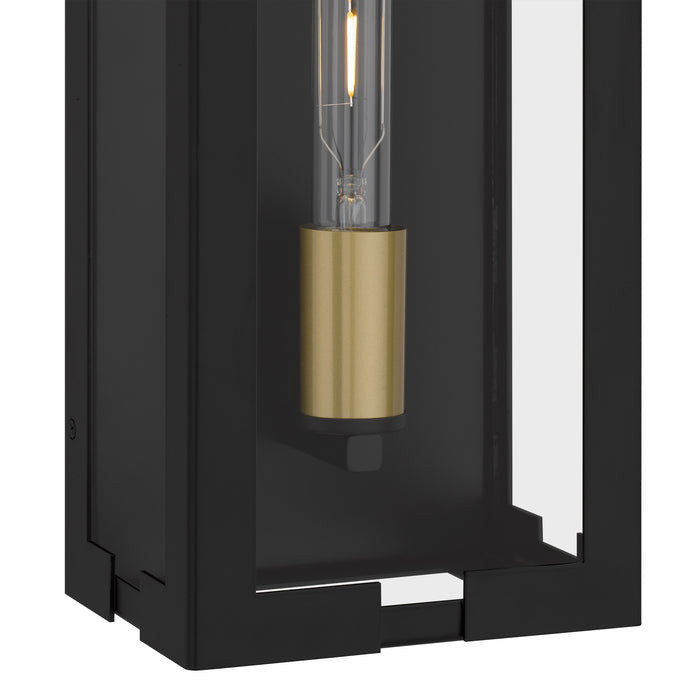 Myhouse Lighting Quoizel - YOUN8407MBK - One Light Outdoor Wall Lantern - Young - Matte Black
