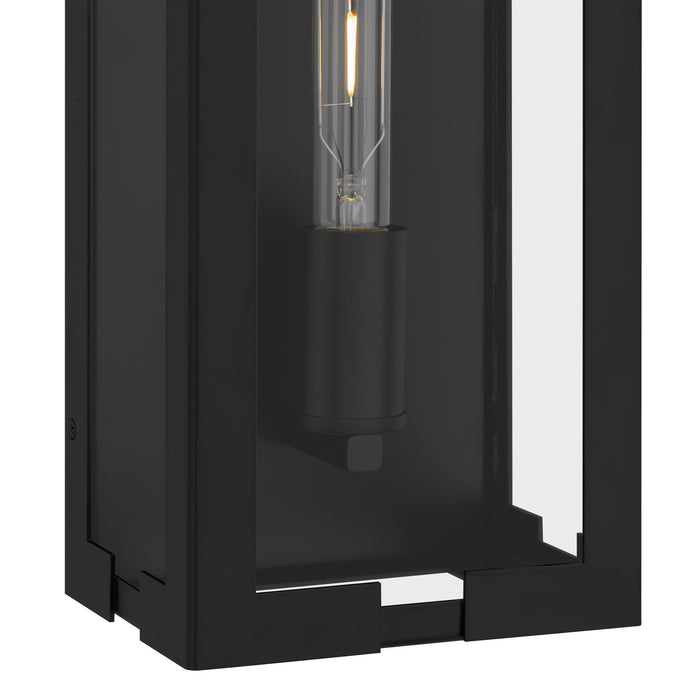 Myhouse Lighting Quoizel - YOUN8407MBK - One Light Outdoor Wall Lantern - Young - Matte Black