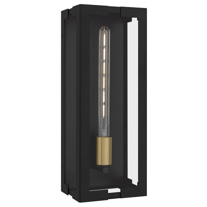Myhouse Lighting Quoizel - YOUN8407MBK - One Light Outdoor Wall Lantern - Young - Matte Black