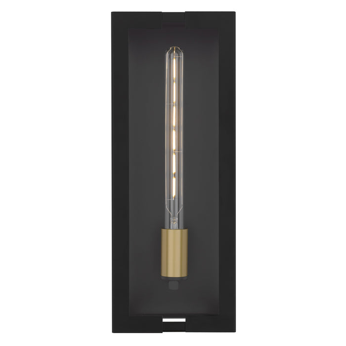 Myhouse Lighting Quoizel - YOUN8407MBK - One Light Outdoor Wall Lantern - Young - Matte Black