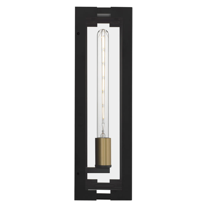 Myhouse Lighting Quoizel - YOUN8407MBK - One Light Outdoor Wall Lantern - Young - Matte Black