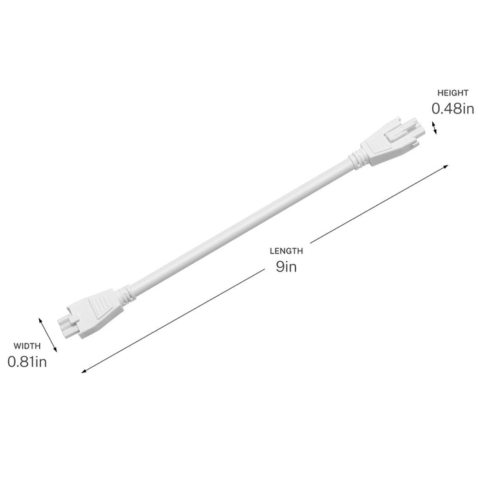 Myhouse Lighting Progress Lighting - P860063-030 - Interconnecting Cord - Arza - White