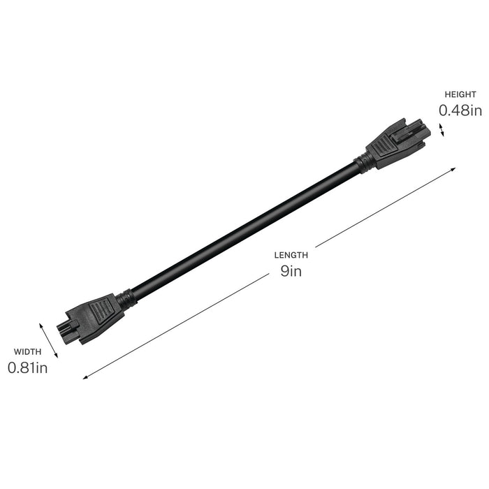 Myhouse Lighting Progress Lighting - P860063-031 - Interconnecting Cord - Arza - Black