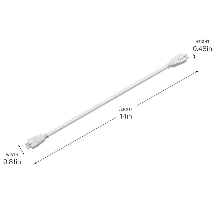 Myhouse Lighting Progress Lighting - P860064-030 - Interconnecting Cord - Arza - White