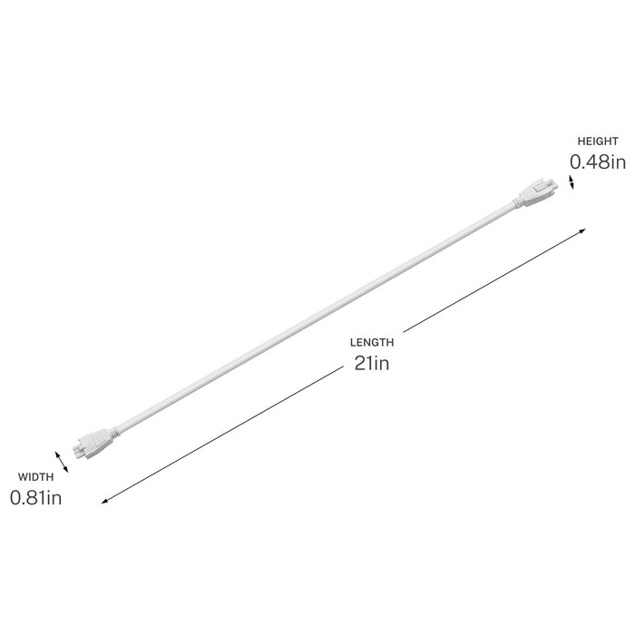 Myhouse Lighting Progress Lighting - P860065-030 - Interconnecting Cord - Arza - White