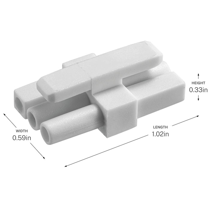 Myhouse Lighting Progress Lighting - P860068-030 - Inline Connector (2 Pack) - Arza - White