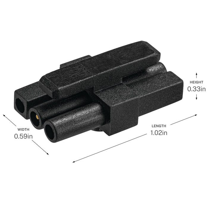 Myhouse Lighting Progress Lighting - P860068-031 - Inline Connector (2 Pack) - Arza - Black